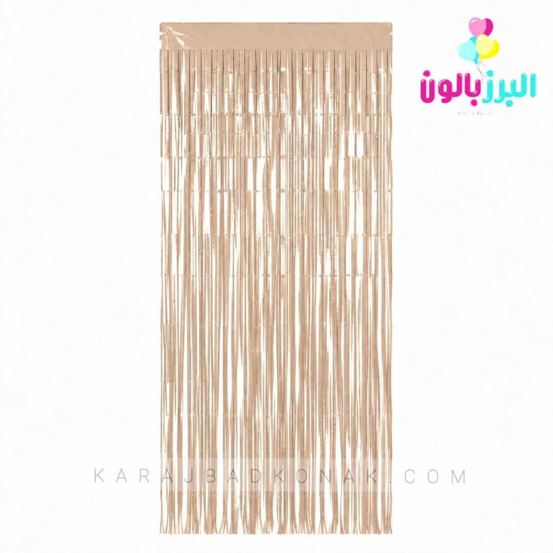 پرده متالایز رنگ کرم پوستی 1 پرده متالایز رنگ کرم پوستی