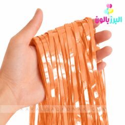 پرده متالایز رنگ نارنجی