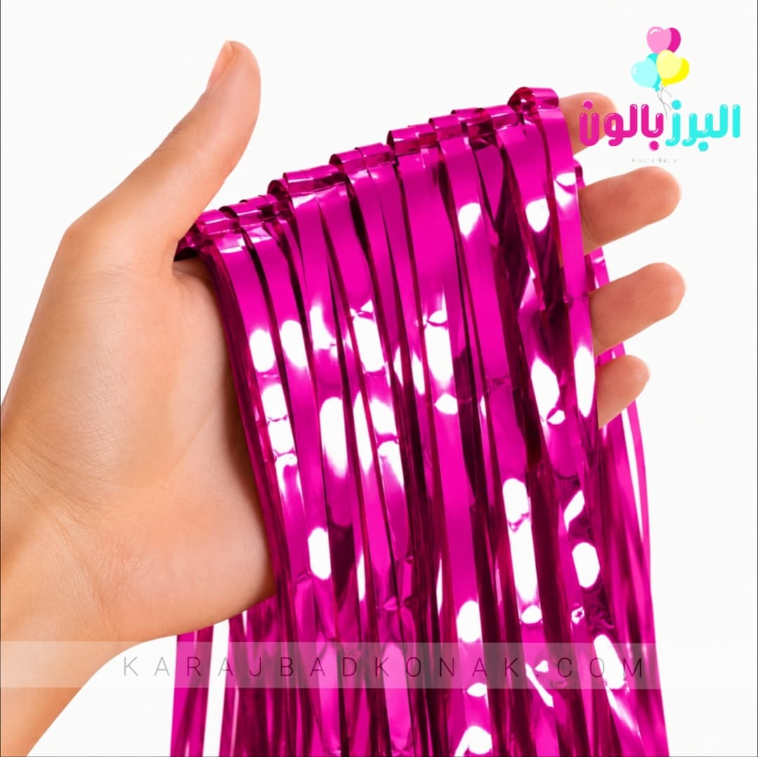 خرید و قیمت پرده متالایز رنگ سرخابی 2 خرید و قیمت پرده متالایز رنگ سرخابی
