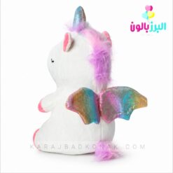 عروسک یونیکورن نشسته قلبی رنگین کمانی(اسب تک شاخ) 7 عروسک یونیکورن نشسته قلبی رنگین کمانی(اسب تک شاخ)