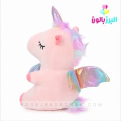 عروسک یونیکورن نشسته قلبی رنگین کمانی(اسب تک شاخ) 6 عروسک یونیکورن نشسته قلبی رنگین کمانی(اسب تک شاخ)