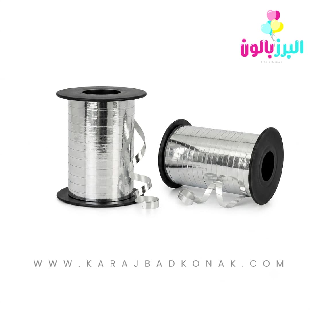 روبان لیزری کوچک 50 یاردی(نقره ای) 1 روبان لیزری کوچک 50 یاردی(نقره ای)