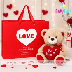 ساک کادویی قرمز(LOVE) 5 ساک کادویی قرمز(LOVE)