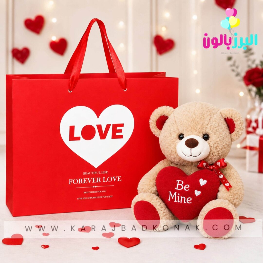 ساک کادویی قرمز(LOVE) 3 ساک کادویی قرمز(LOVE)