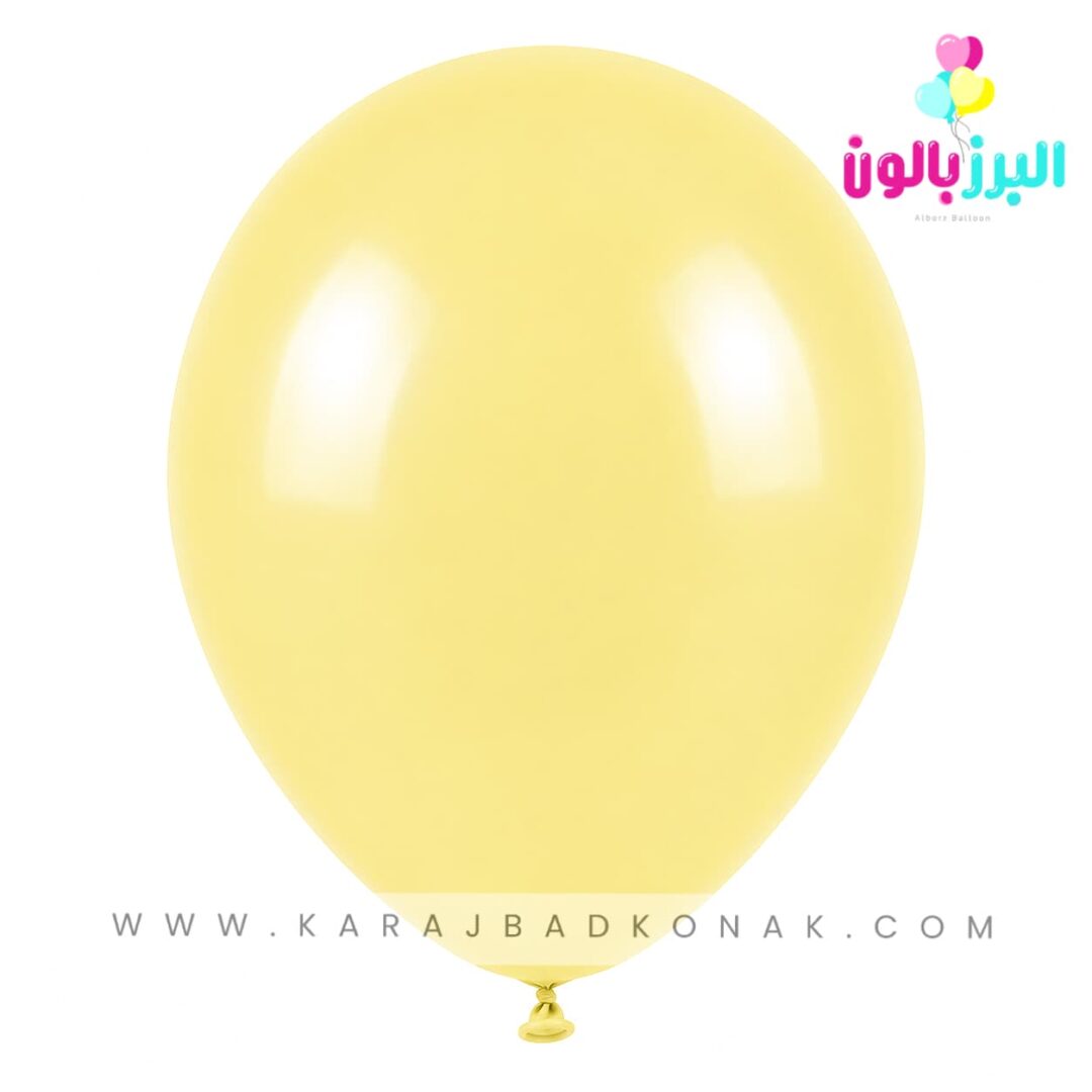 خرید و قیمت بادکنک لاتکس ساده رنگ زرد پاستلی 1 خرید و قیمت بادکنک لاتکس ساده رنگ زرد پاستلی