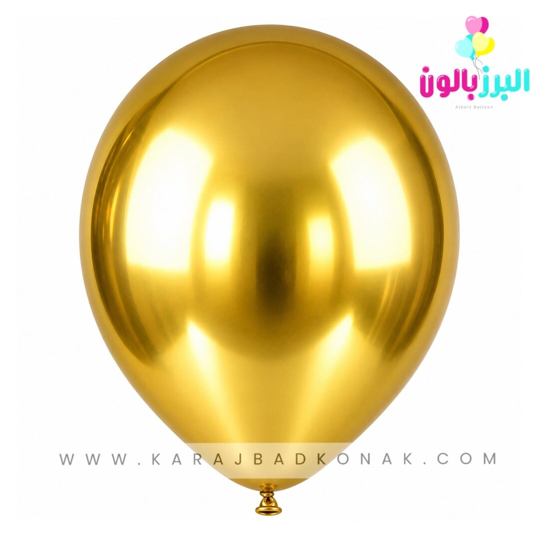 خرید و قیمت بادکنک کروم رنگ طلایی 1 خرید و قیمت بادکنک کروم رنگ طلایی
