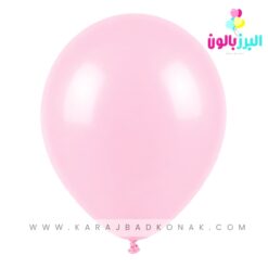 خرید و قیمت بادکنک لاتکس ساده رنگ صورتی پاستل بیبی