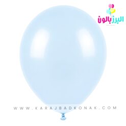 خرید و قیمت بادکنک لاتکس ساده رنگ آبی پاستل بیبی
