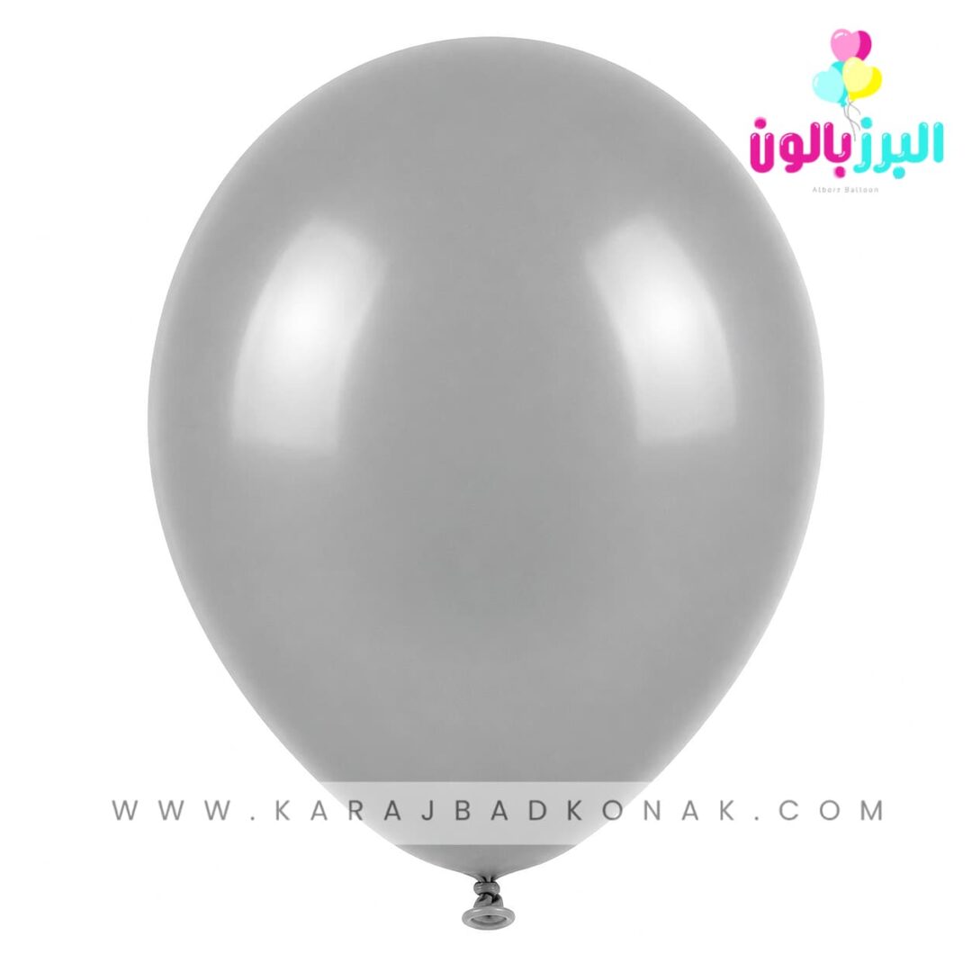 خرید و قیمت بادکنک لاتکس ساده رنگ طوسی 1 خرید و قیمت بادکنک لاتکس ساده رنگ طوسی