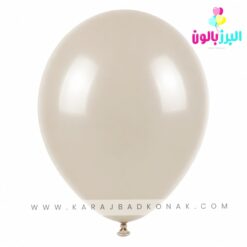 خرید و قیمت بادکنک لاتکس ساده رنگ سفید خاکی