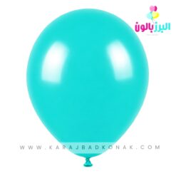 خرید و قیمت بادکنک لاتکس ساده رنگ فیروزه ای
