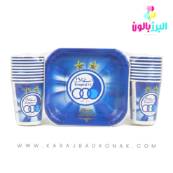 ست پیش دستی و لیوان تم استقلال
