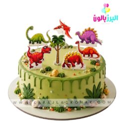 پک تاپر رو کیکی دایناسور