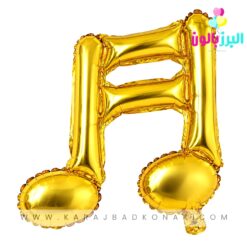 بادکنک فویلی نت موسیقی طلایی دوبل