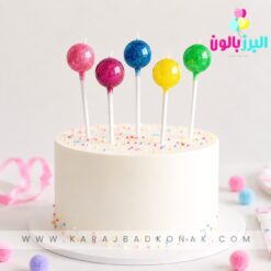 خرید و قیمت شمع آبنباتی توپی 5 رنگ