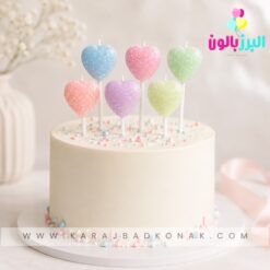خرید و قیمت شمع قلبی پاستلی 5 رنگ سایز کوچک