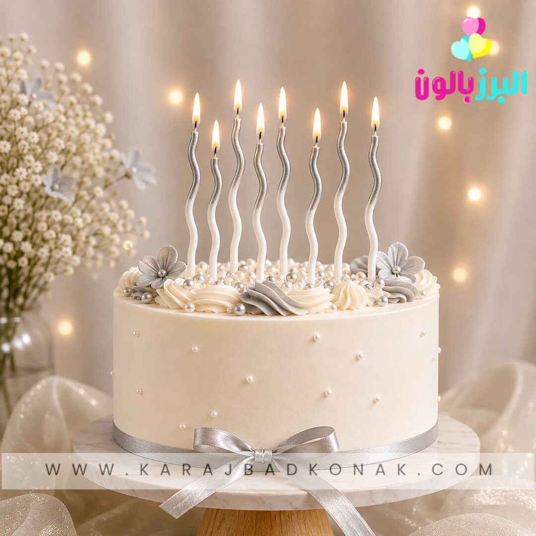 خرید و قیمت شمع ماکارونی رنگ نقره ای 8 عددی 2 خرید و قیمت شمع ماکارونی رنگ نقره ای 8 عددی