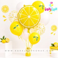 بادکنک فویلی گرد لیمو